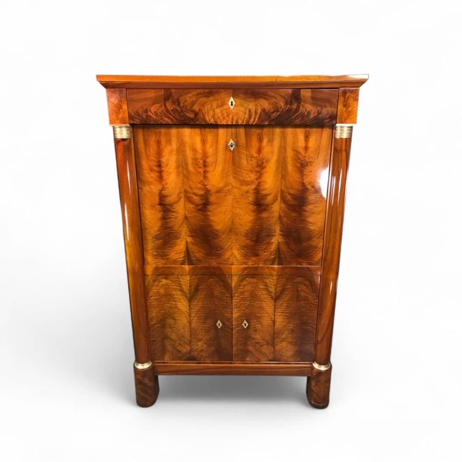 Biedermeier secretary desk, walnut, Germany, c.1810